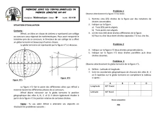 Première page de Mathématiques 6e — Composition (2017-2018) · CEG1 Covè