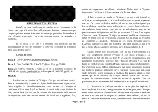 Première page de Français 1ère A1, 1ère A2, 1ère D — 1er devoir surveillé, 2e semestre (2018-2019) · ceg ouenou
