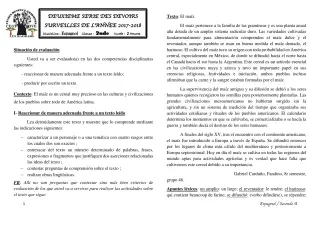 Première page de Espagnol 2nde A1, 2nde A2, 2nde B — 2017-2018 · CEG1 Covè