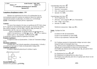 Première page de PCT 6e — 1re évaluation sommative, 2e semestre (2018-2019) · LMB