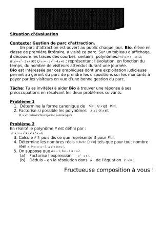 Première page de Mathématiques 1ère A1, 1ère A2, 1ère B — 1er devoir surveillé, 1er semestre (2020-2021) · CEG ZONGO