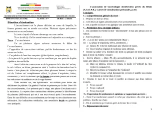 Première page de Français 4e ML&MC — 2e production scolaire, 1er semestre (2019-2020) · CEG1 Adjarra