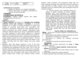 Première page de Anglais 6e, 1ère A, Tle A1, Tle A2 — Devoir surveillé, 2e semestre (2023-2024) · CEG Honton