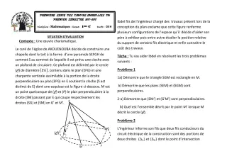 Première page de Mathématiques 1ère C — 1er devoir surveillé, 1er semestre (2017-2018) · CEG1 Covè