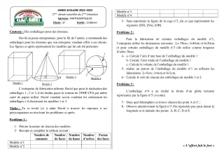 Première page de Mathématiques 6e — 1er devoir surveillé (2022-2023) · CPEG MON AVENIR PLUS