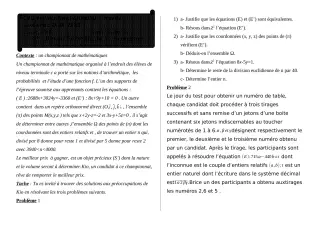 Première page de Mathématiques Tle C — 2e devoir surveillé, 1er semestre (2018-2019) · CEG Banikanni