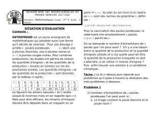 Première page de Mathématiques 1ère C — 2e devoir surveillé, 1er semestre (2017-2018) · CEG1 Covè