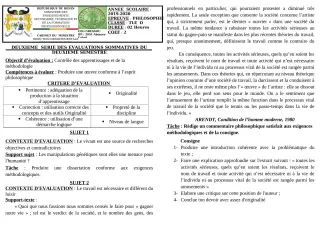 Première page de Philosophie Tle D — 2e évaluation sommative, 2e semestre (2019-2020) · CEG GBESSOU