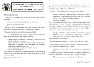 Première page de Espagnol Tle A2 — 1er devoir surveillé (2017-2018) · CEG1 Covè