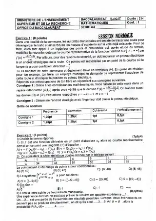 Première page de Épreuve de Mathématiques – Baccalauréat 2025 – Série C – Togo