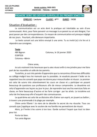 Première page de Français 6e, 5e, 4e, 4e ML, 3e, 3e ML, 2nde A & B, 2nde A1, 2nde A2, 2nde B, 2nde C, 2nde D, 1ère A1, 1ère A2, 1ère B, 1ère C, 1ère D, Tle A1, Tle A2, Tle B, Tle C, Tle D — 1er devoir surveillé, 1er s