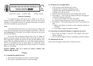Première page de Français 5e — 1er semestre (2018-2019) · CEG1 Covè