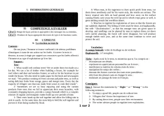 Première page de Anglais 2nde D — 1er devoir surveillé, 1er semestre (2018-2019) · ceg ouenou