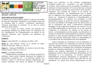 Première page de Français 1ère A1, 1ère A2, 1ère D — 2e évaluation sommative, 1er semestre (2019-2020) · CEG GBESSOU