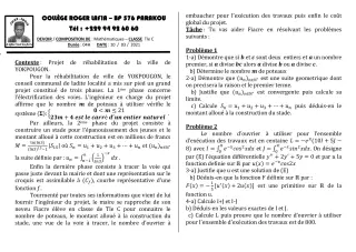 Première page de Mathématiques Tle C — Composition (2020-2021) · CPEG Roger LAFIA