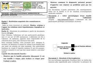 Première page de SVT Tle A1, Tle A2 — 1re évaluation sommative, 2e semestre (2019-2020) · CEG GBESSOU