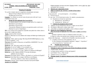 Première page de Espagnol 4e — 2020-2021 · CEG SEKERE