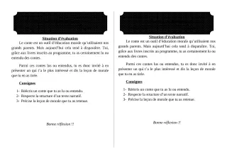 Première page de Français 6e — 1er devoir surveillé, 2e semestre (2018-2019) · ceg ouenou