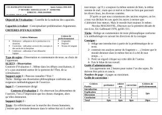Première page de Philosophie 1ère C, 1ère D — 1er devoir surveillé, 1er semestre (2018-2019) · CEG Banikanni