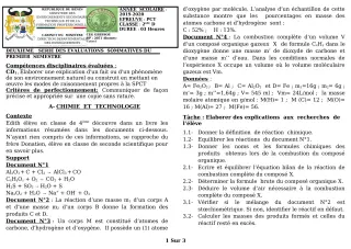 Première page de PCT 2nde D — 2e évaluation sommative, 1er semestre (2019-2020) · CEG GBESSOU