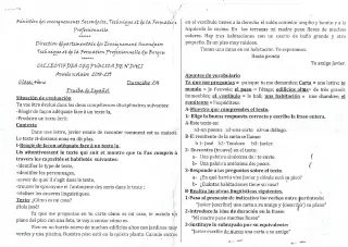 Première page de Devoir surveillé de ESPAGNOL — 4e ML, 3e ML — CEG Gbegourou (2018)