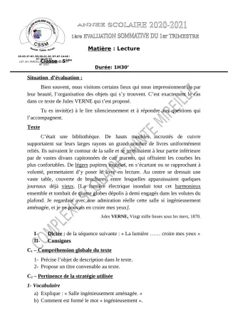 Première page de Français 2nde A2, 1ère A2, Tle A2 — 2021-2022 · CPEG SAINTE MIREILLE