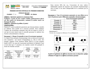 Première page de SVT Tle A2 — 1er devoir surveillé, 1er semestre (2022-2023) · CEG SEKERE