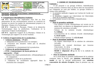 Première page de PCT 3e — 1re évaluation sommative, 2e semestre (2019-2020) · CEG GBESSOU