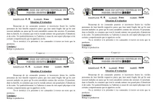 Première page de Français 5e — 2e devoir surveillé, 1er semestre (2018-2019) · CEG1 Covè