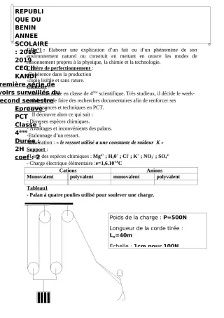 Première page de PCT 4e — 2018-2019 · ceg 2 kandi