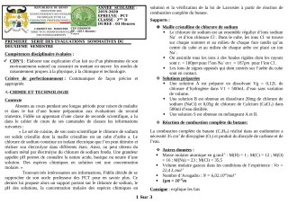 Première page de PCT 2nde D — 1re évaluation sommative, 2e semestre (2019-2020) · CEG GBESSOU