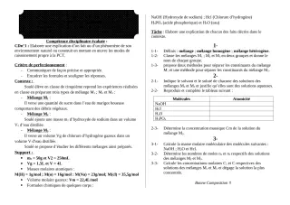Première page de PCT 5e — 1er devoir surveillé, 2e semestre (2018-2019) · ceg ouenou