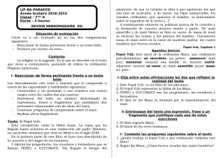 Première page de Espagnol 3e ML — Devoir surveillé (2018-2019) · LJF-B/A