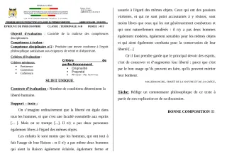 Première page de Philosophie Tle A & B — 1re production scolaire, 1er semestre (2019-2020) · CEG1 Adjarra