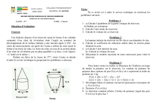 Première page de Mathématiques 3e, 3e ML — 2e devoir surveillé, 2e semestre (2020-2021) · CEG SEKERE