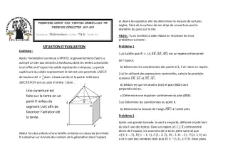 Première page de Mathématiques Tle D — 1er devoir surveillé, 1er semestre (2018-2019) · CEG1 Covè