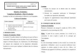 Première page de Histoire-Géographie 1ère A2, 1ère B — 1er devoir surveillé, 1er semestre (2019-2020) · CEG Banikanni