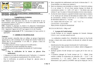 Première page de PCT Tle D — 1re évaluation sommative, 2e semestre (2019-2020) · CEG GBESSOU