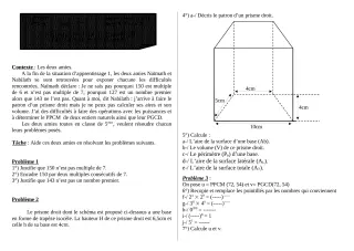 Première page de Mathématiques 5e — 1er devoir surveillé, 1er semestre (2020-2021) · CEG ZONGO