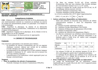 Première page de PCT Tle D — 2e évaluation sommative, 1er semestre (2019-2020) · CEG GBESSOU