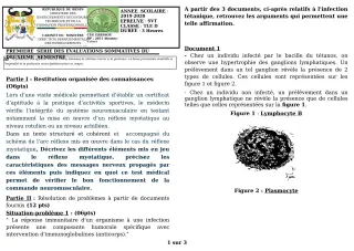 Première page de SVT Tle D — 1re évaluation sommative, 2e semestre (2019-2020) · CEG GBESSOU