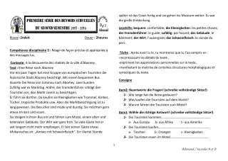 Première page de Allemand 2nde A & B — 1er devoir surveillé, 2e semestre (2018-2019) · CEG1 Covè