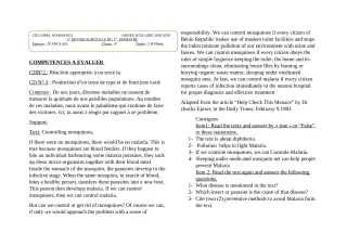 Première page de Anglais 4e, 4e ML — 1er devoir surveillé, 1er semestre (2018-2019) · CEG NIMA