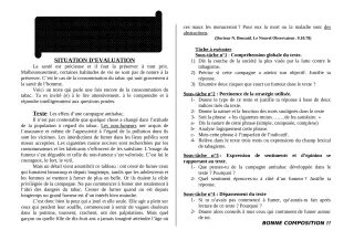 Première page de Français 3e, 3e ML — 1er devoir surveillé, 1er semestre (2018-2019) · ceg ouenou