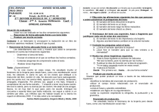 Première page de Espagnol 2nde A2 — 2e devoir surveillé, 1er semestre (2022-2023) · CEG ZONGO
